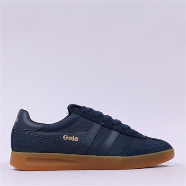 Gola Men Cyclone Marque Retro Trainer - Navy
